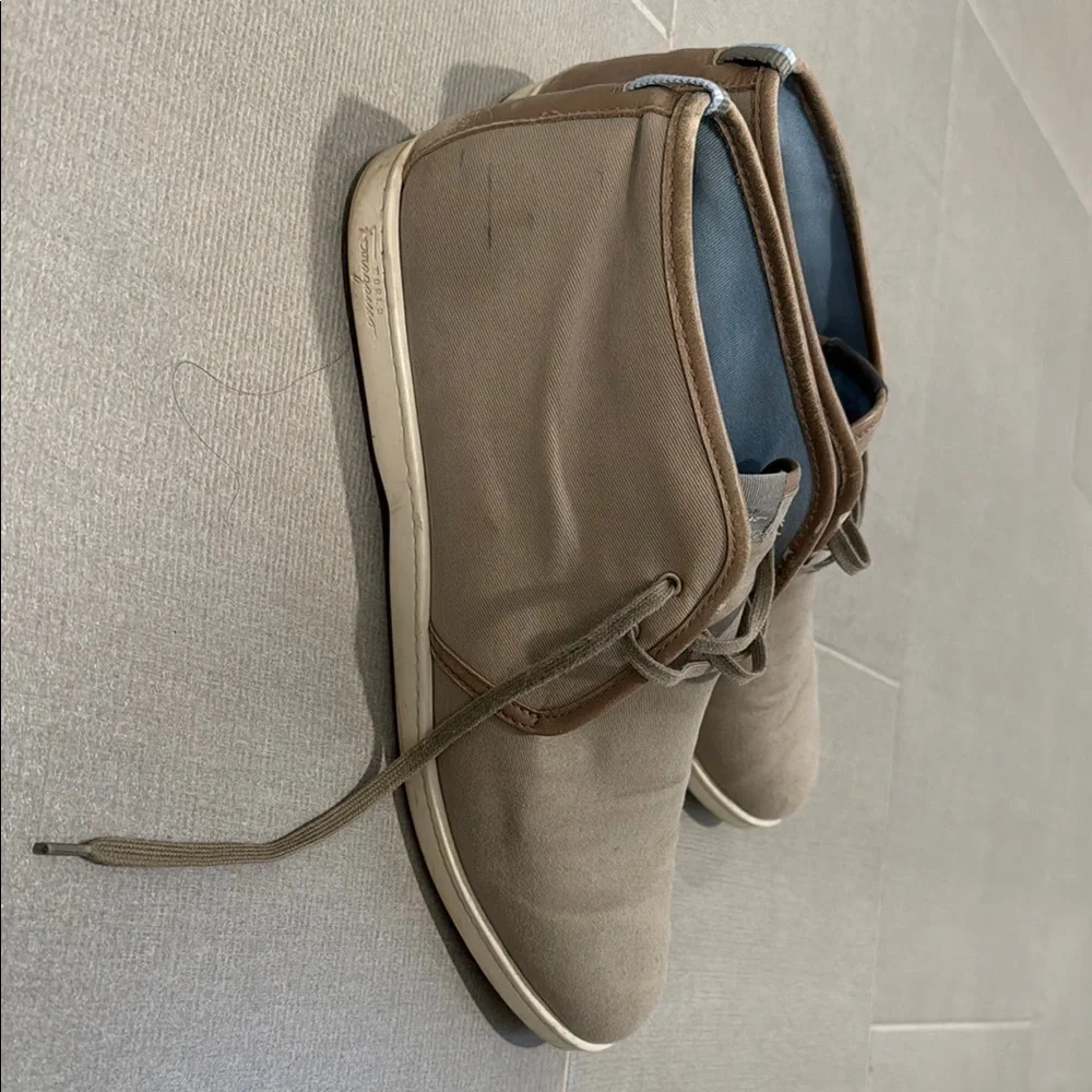 Feragamo World Tan Desert Sneakers